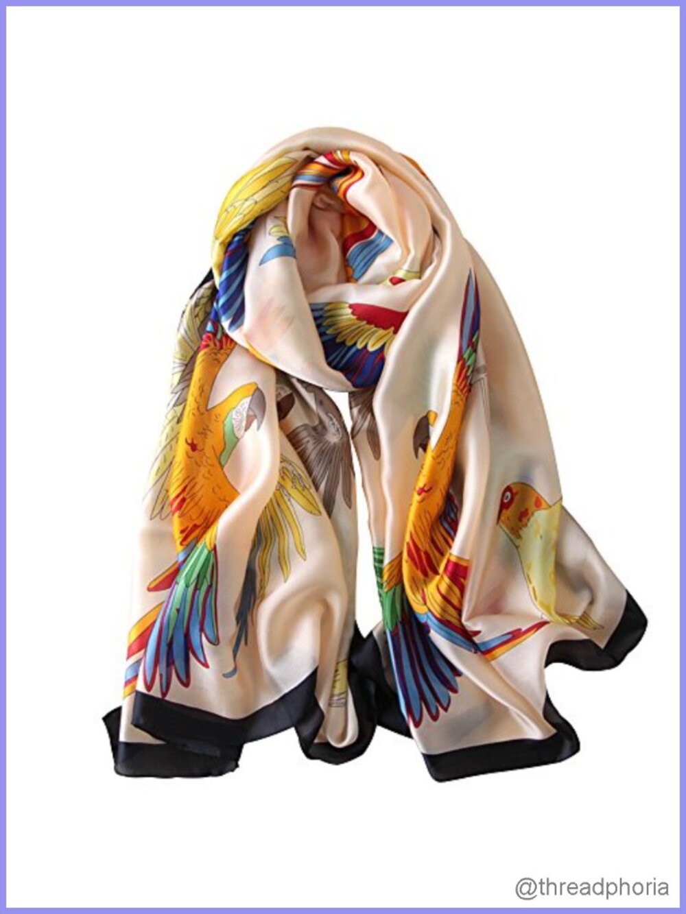 100% Mulberry Silk Long Scarf Large Satin Shawl Wrap Lightweight Fashion